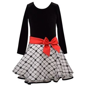 NWT Bonnie Jean Long Sleeve Holiday Dress